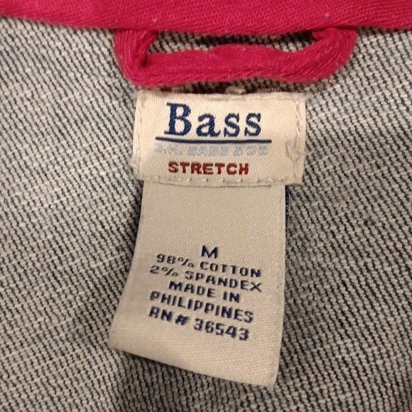 Jean jacket by bass. Size junior M - Picture 3 of 6